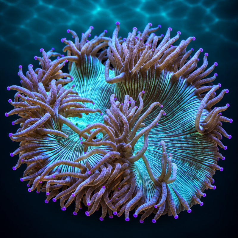 Elegance Purple Tip - LPS Coral 2-3"
